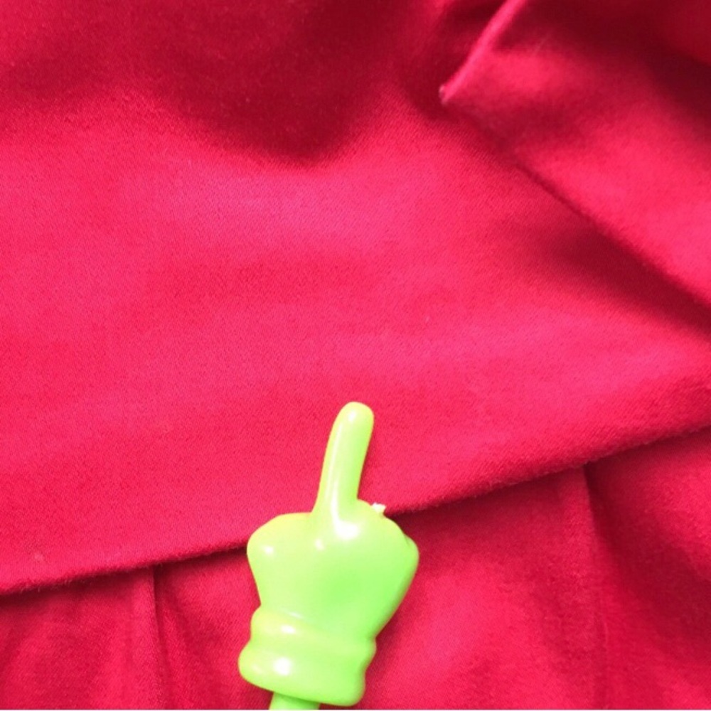 Moschino Side Bow Square Neck Dress 8 Red Italian Designer Chic Retro Classic - Picture 6 of 13